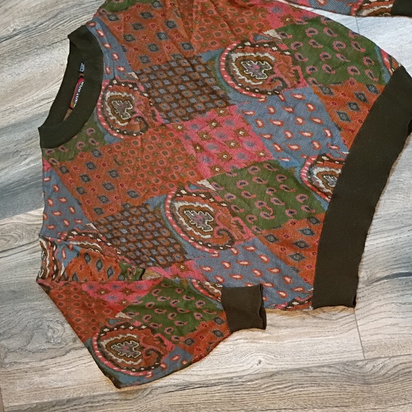 Santana Men's Pattern Sweater Size Large Vintage Unisex - Picture 3 of 9